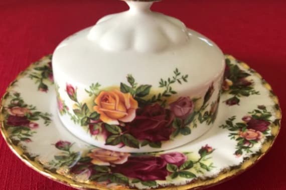 ロイヤルアルバート オールドカントリーローズ ラウンドバター