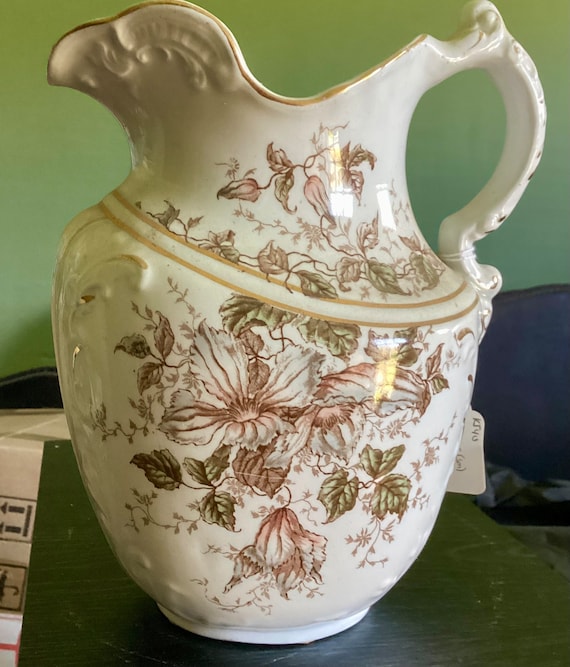 Hanley J & G Meakin Semi Pircelain English pitcher