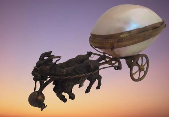 Palais Royal Mother of Pearl MOP Egg Shell Casket Box