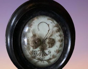 Marco de pelo de luto francés