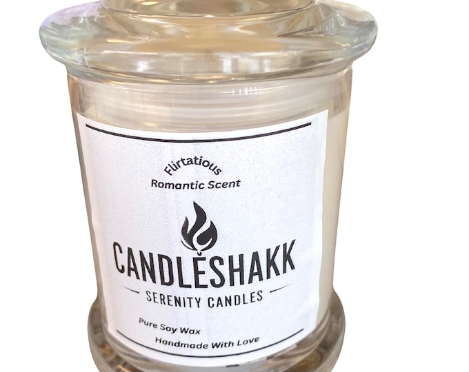 Handmade Pure Soy Wax Candle, Flirtatious a Mysterious Scent from Big Flirt   Essential OIL