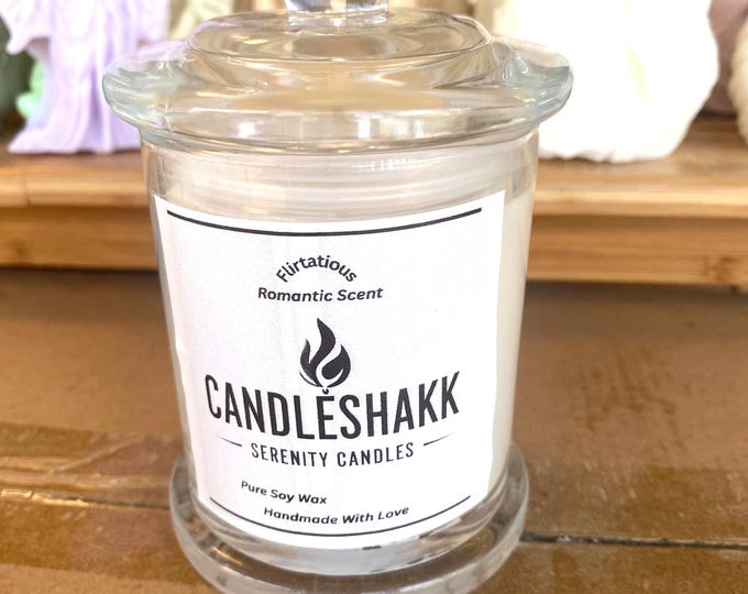 Handmade Pure Soy Wax Candle, Flirtatious a Mysterious Scent from Big Flirt   Essential OIL