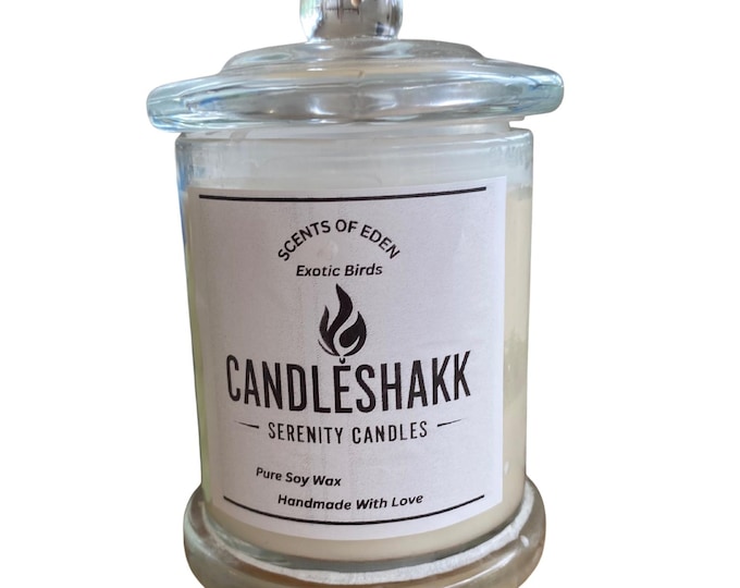 Scents Of Eden   Handmade Pure Soy Wax Candle   Exotic Birds Fragrance