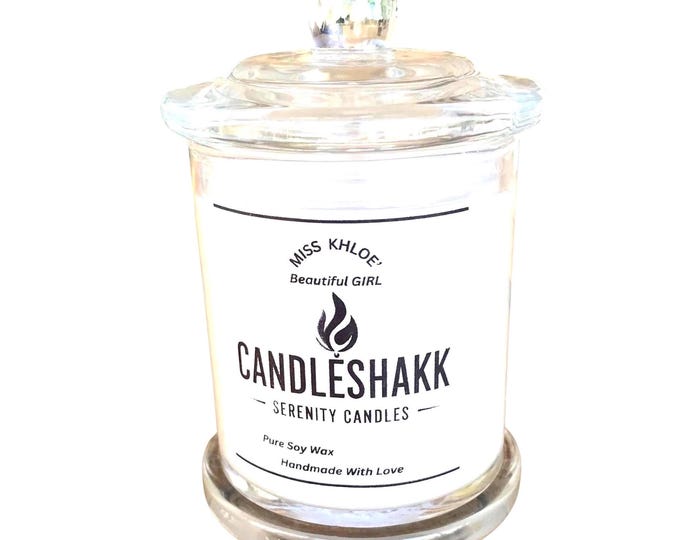 Miss Khloe Handmade Pure Soy Wax Candle , Beautiful Type Fragrance Oil