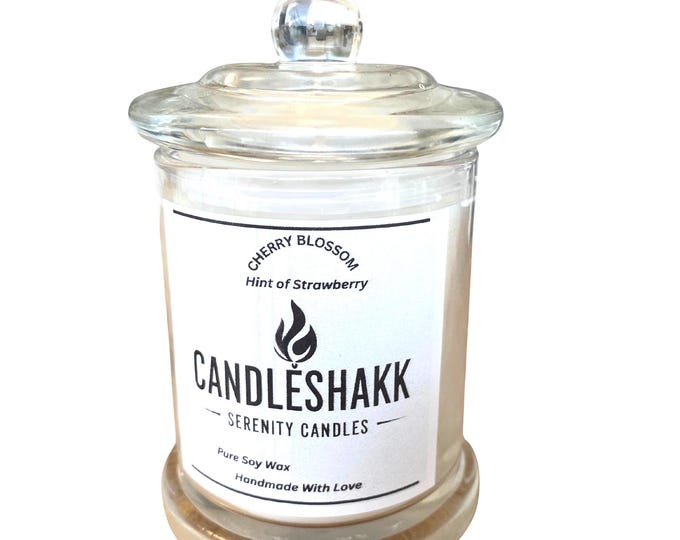 Pure soy wax hadmade candles cherry blossom fragrance is inspired by Japanese cherry blossom fragrant flower