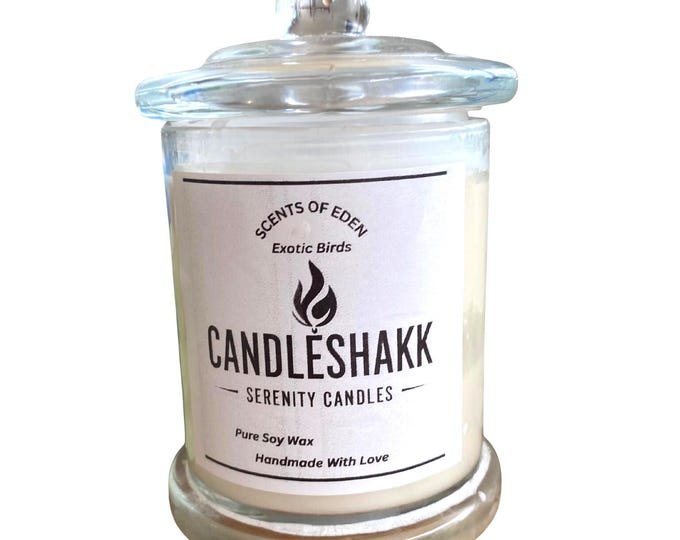 Scents Of Eden   Handmade Pure Soy Wax Candle   Exotic Birds Fragrance