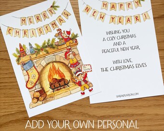 25 Personalized Christmas Holiday Cards
