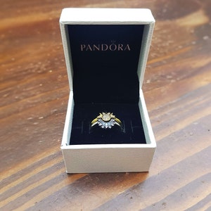 Celestial Pandora Sun & Moon Ring Set Sterling Silver Ring Pandora Sun Ring Pandora Moon Rings Friendship Rings Couples Ring Set image 5