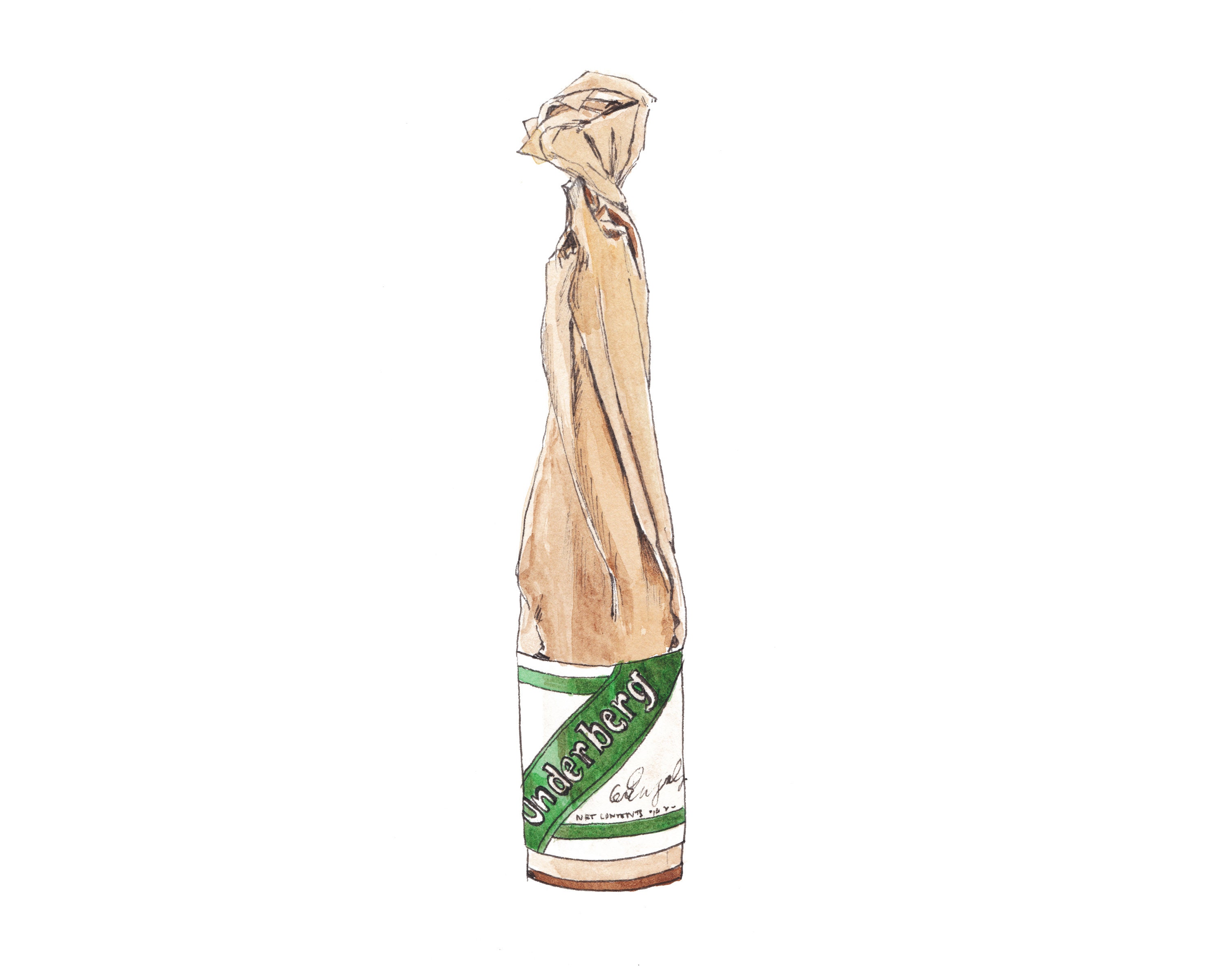 Underberg Herbal Bitters Cocktail Print Etsy España