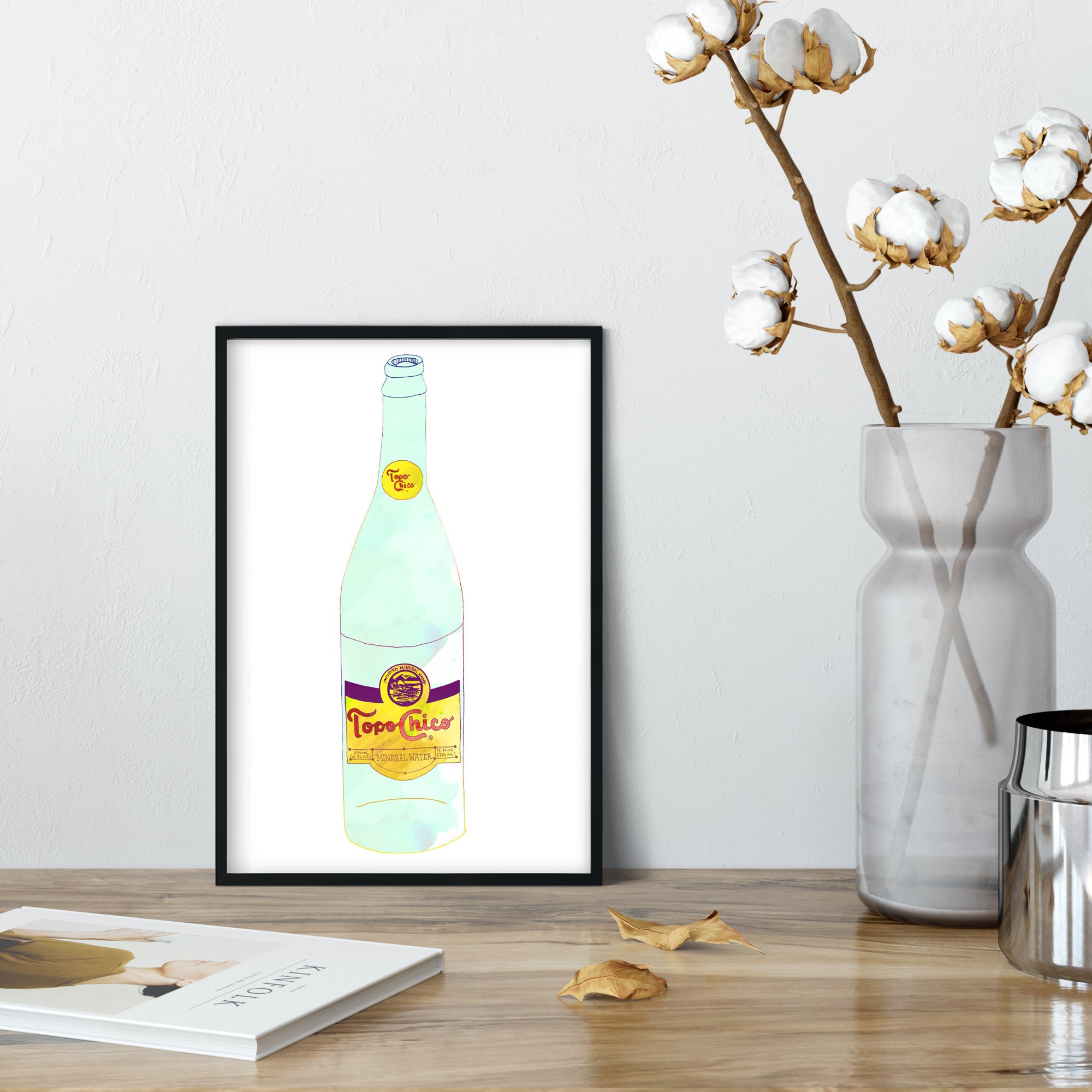 Topo Chico Watercolor Art Print | Etsy