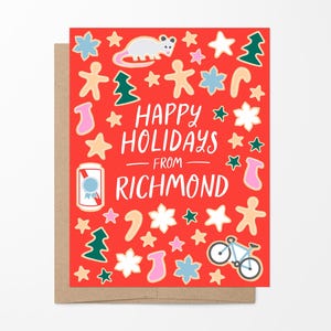 Richmond, Virginia Cookies Holiday Card