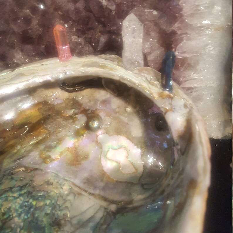 ring holder OOAK Ring Dish Jewelry dish handmade Crystal gift for her Quartz resin trinket dish