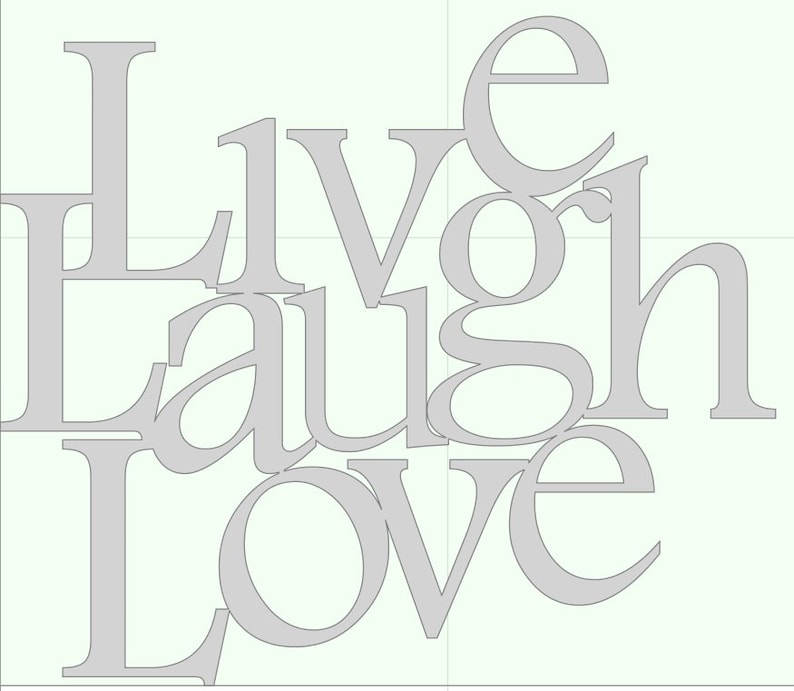 Download Live Laugh Love dxf svg cutting files | Etsy