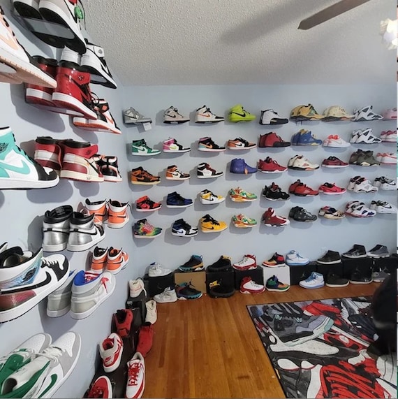 verkorten Verraad collegegeld Set of 60 Floating Sneaker Displays / Shelves Clear Plastic - Etsy