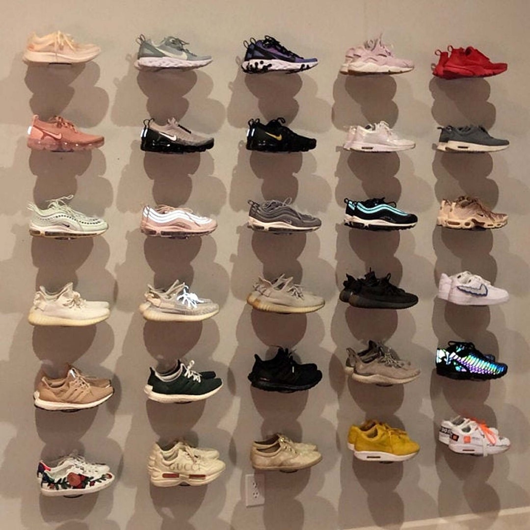 Set of 48 Floating Sneaker Displays / Shelves Clear Plastic - Etsy