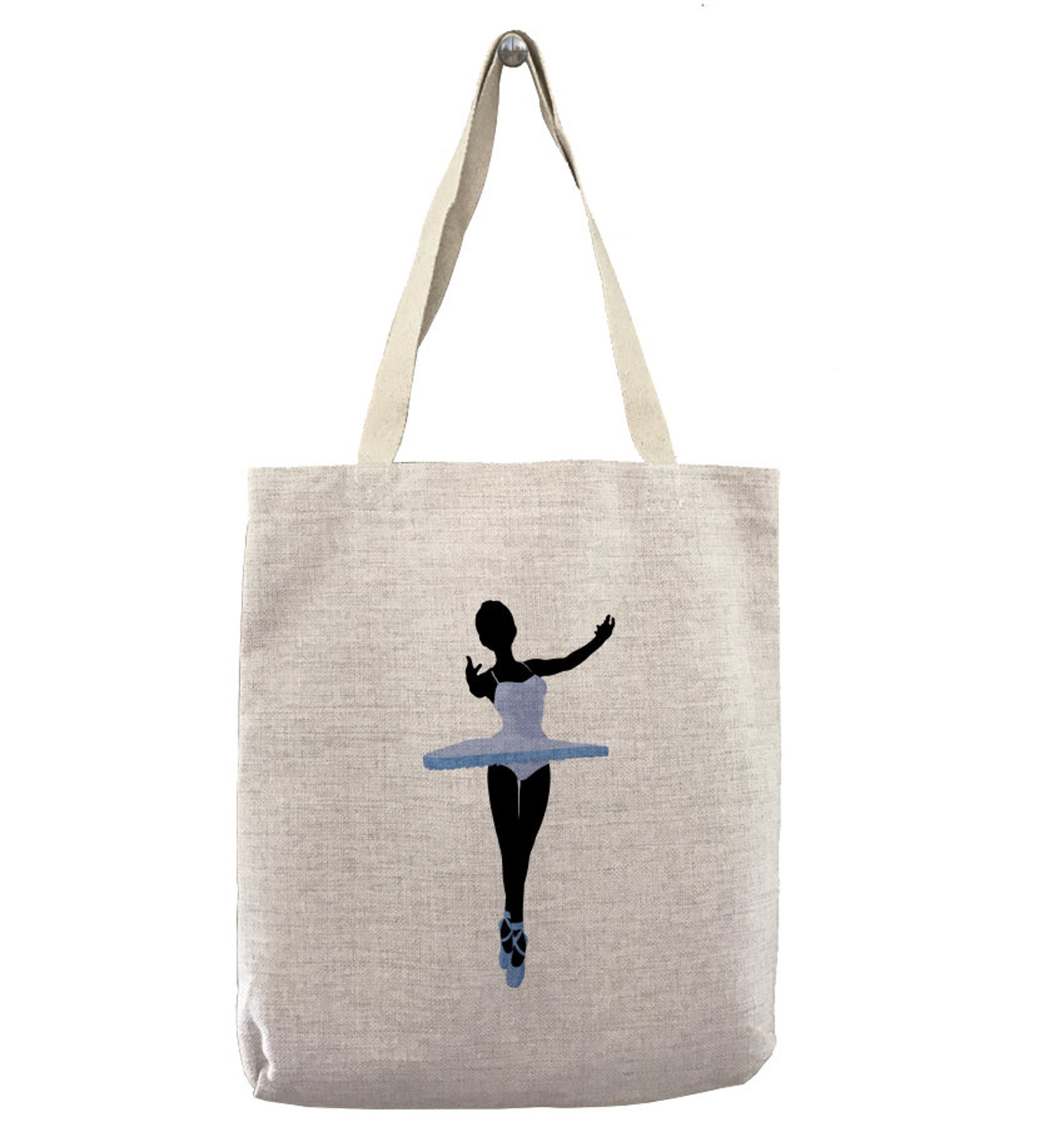 custom ballerina blue custom customizable personalized gift for her dancing ballet tutu shopping bag bulk tote bag