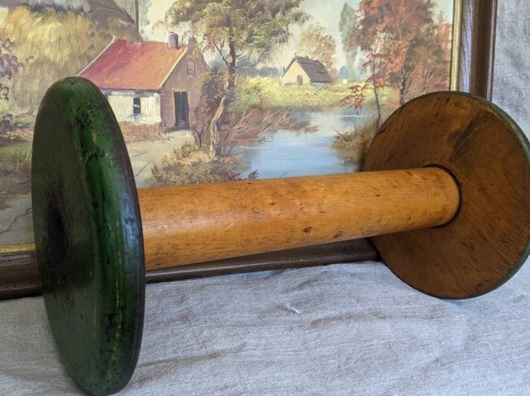 Antique Wooden Bobbin 17 Long Authentic England 17x9 In. Etsy