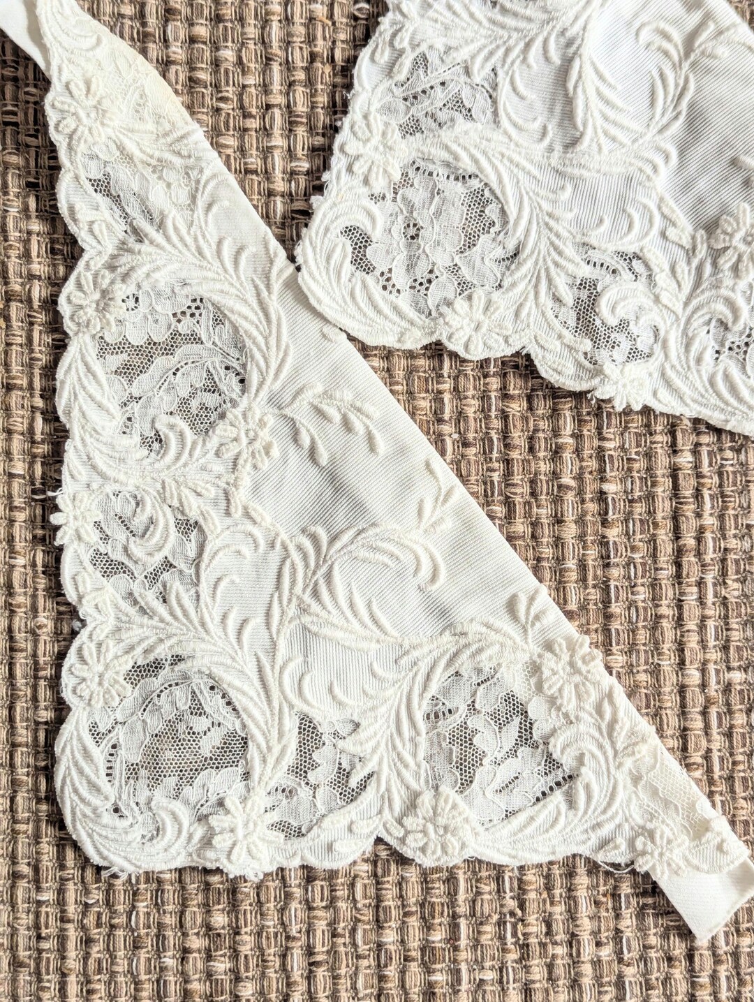 Antique Ivory Lace Cuffs - Unused Pair - Etsy