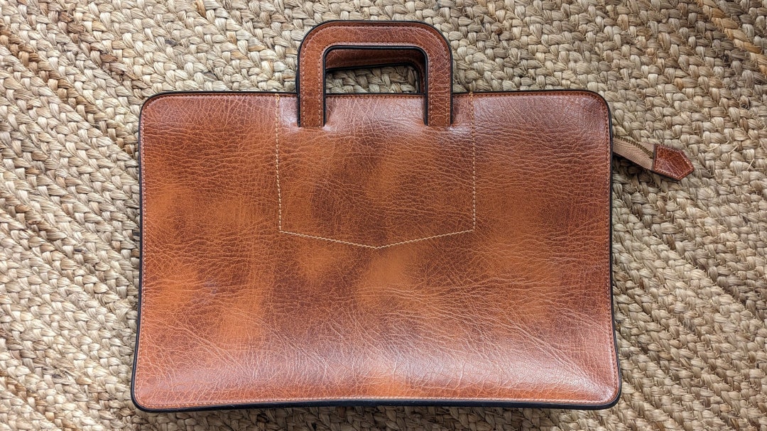 Vintage Pegasus Briefcase Brown Leather Made in USA 17.5 X 12 Etsy