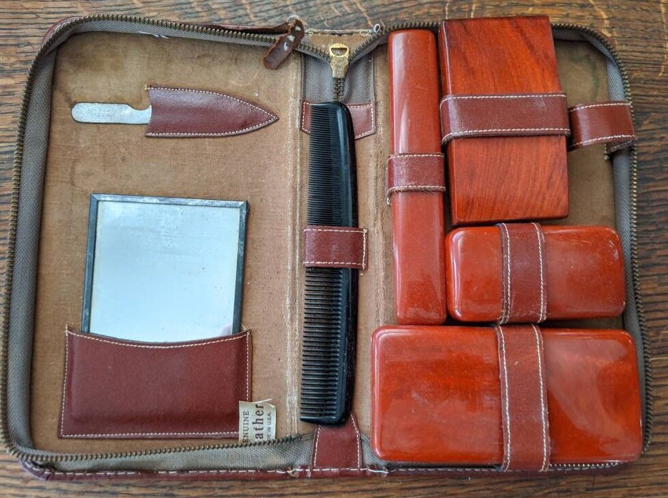 Trousse de toilette homme Greenwood Gabi Cuir - 7146370003333