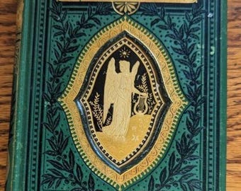 The Poetical Works of Mrs. F. Hemans Gall and Inglis 1881 Cover Green Gold