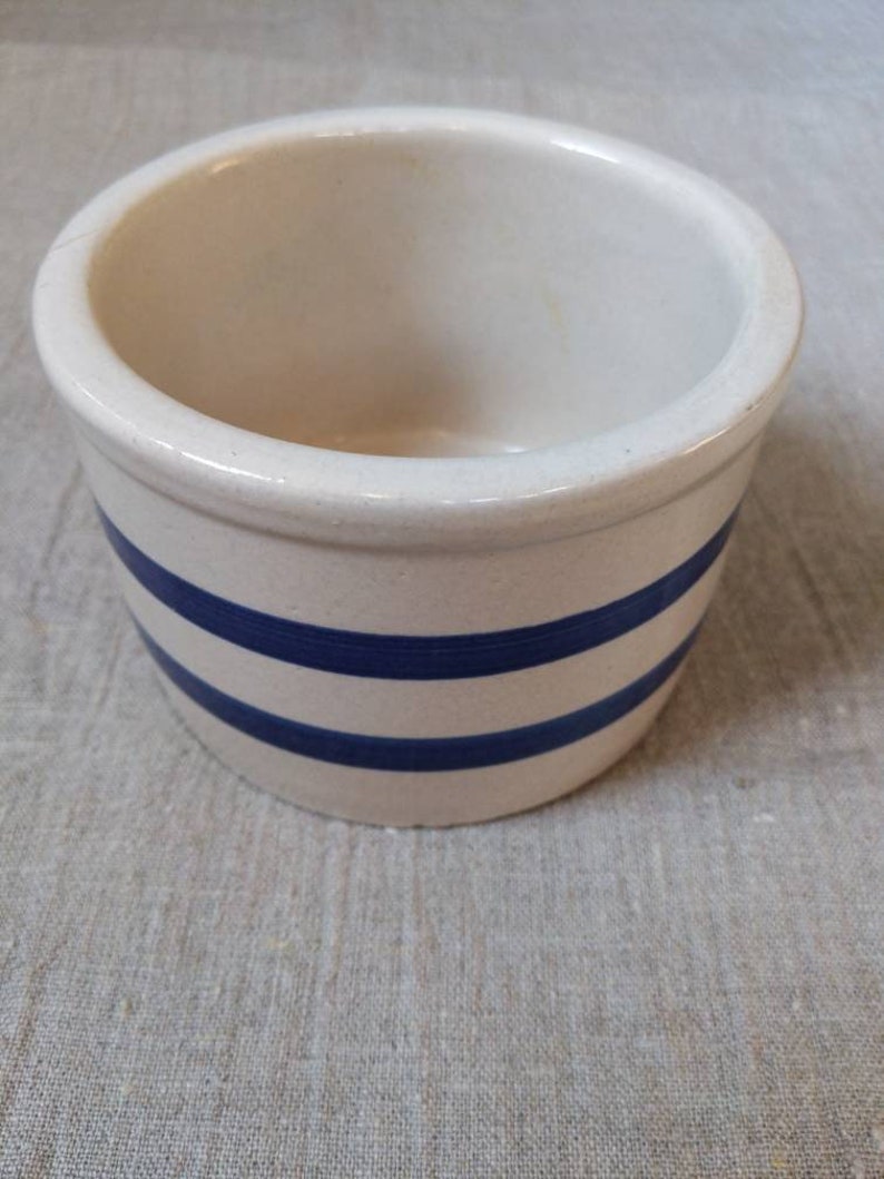 RRP Co. Blue Striped Jar Pottery Crock. Roseville Ohio 303 A Etsy
