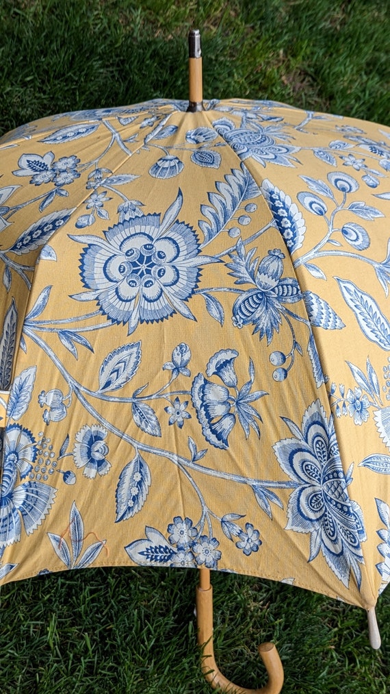 Cloth Umbrella Just Richard Cotton Toile Yellow B… - image 2