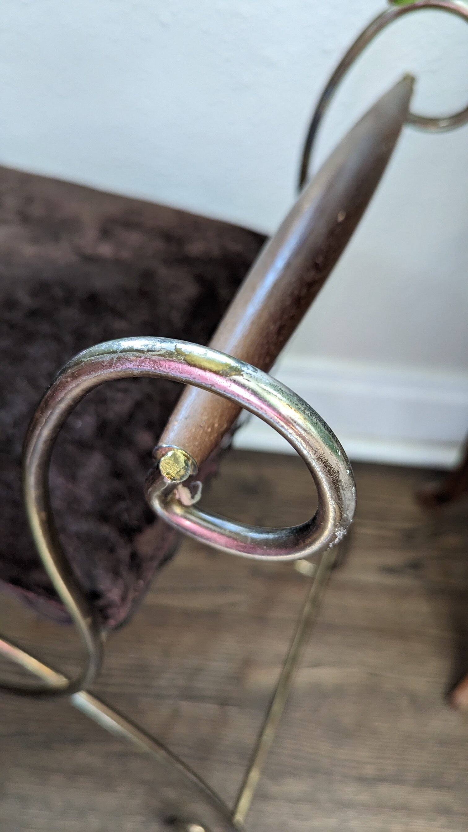 Vintage Mid Century Modern Gold Metal Vanity Stool Bench Etsy