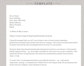 Modelo de Carta de Reclamação Google Docs Word Canva Carta de reclamação para alguém formal, referência de reclamação, carta de referência de reclamação DUI
