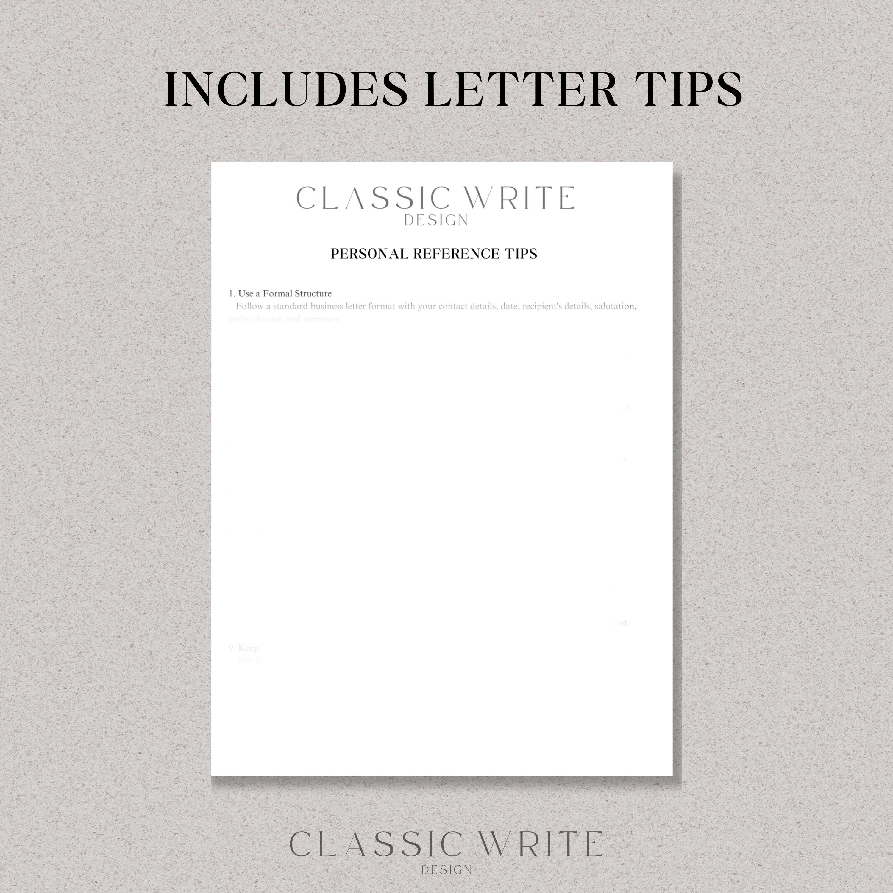 Personal Reference Letter Template Google Docs Word Canva ...