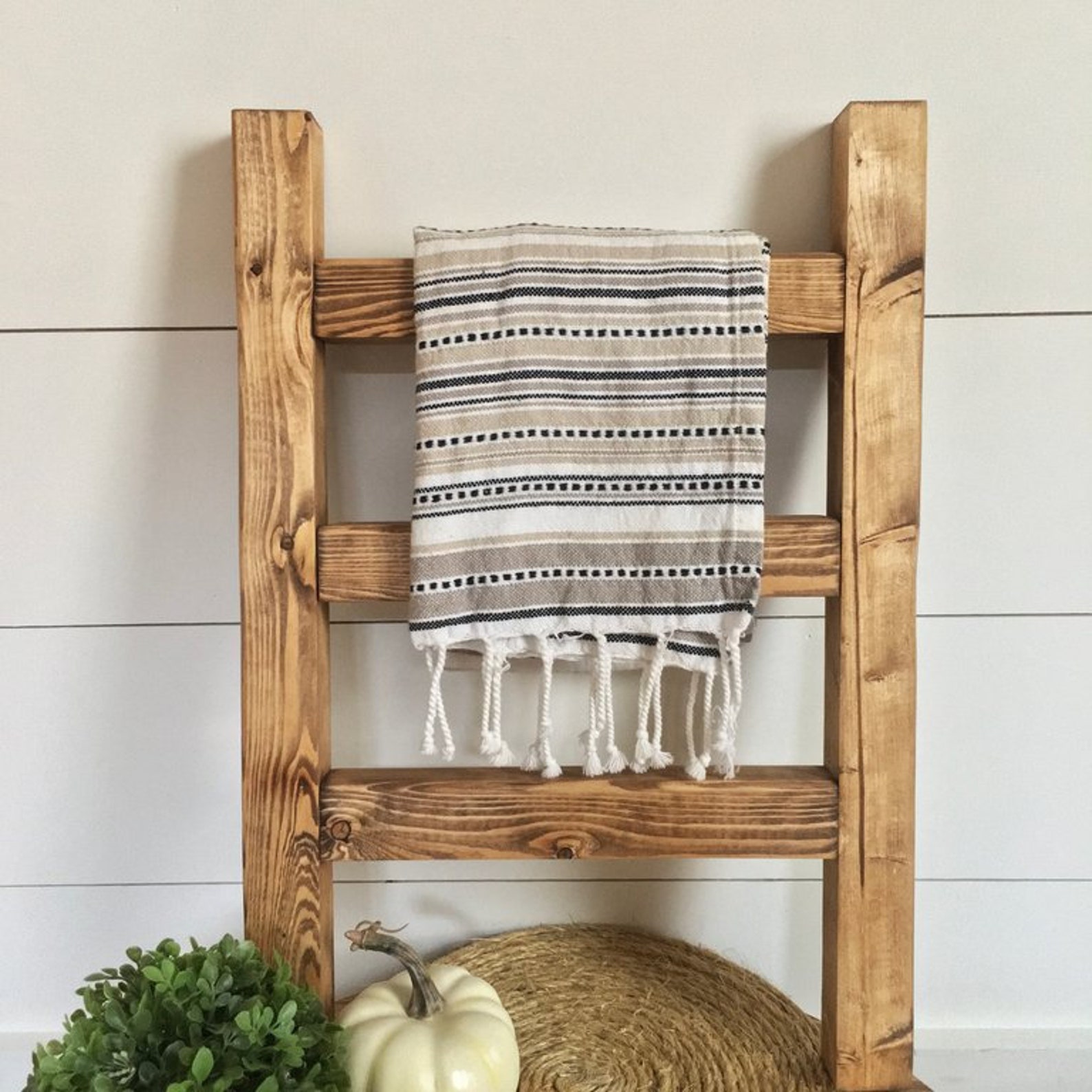Tea Towel Ladder Mini Ladder Display Ladder Rustic Etsy