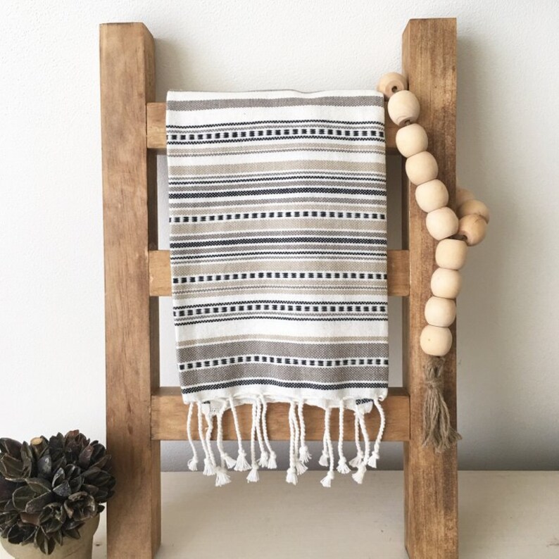 Tea Towel Ladder Mini Ladder Display Ladder Rustic Etsy