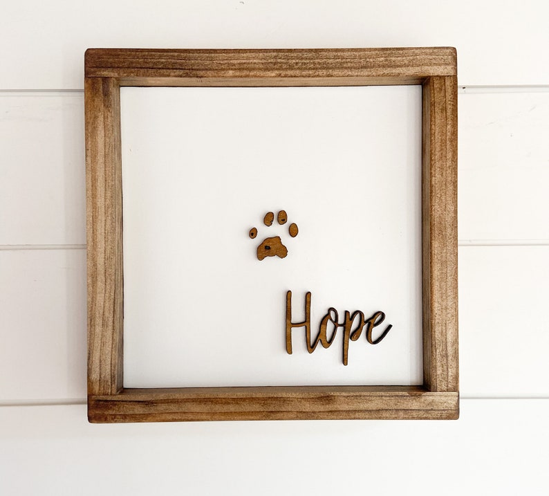 Paw Print Signs Dog Prints Pet Keepsakes Etsy
