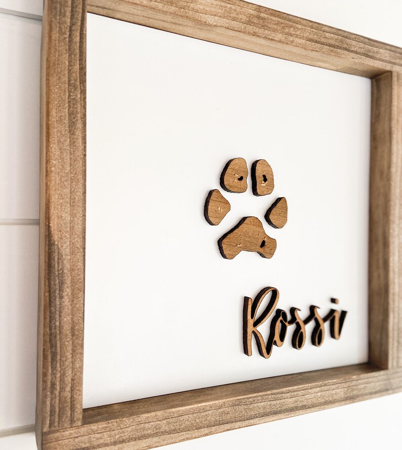 Paw Print Signs Dog Prints Pet Keepsakes Etsy