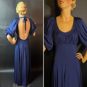 fleece dress with open back 1930s Very Bare Backs, 1930s