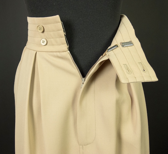 1970s YSL Yves Saint Laurent Rive Gauche Skirt wi… - image 9