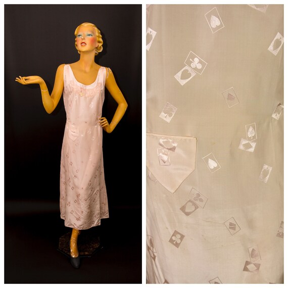 Unworn With Tag 1920s Silk Midi Length Nightgown,… - image 1