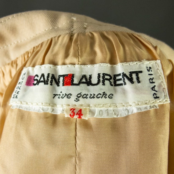 1970s YSL Yves Saint Laurent Rive Gauche Skirt wi… - image 10