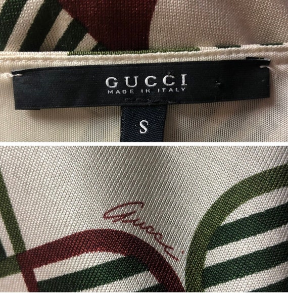 Y2K Gucci Silk Jersey Dress, Plunging V Neckline, 70s… - Gem