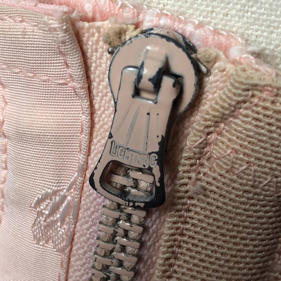 1950s Berlei Pink Boned Waist Cincher Girdle Cors… - image 6
