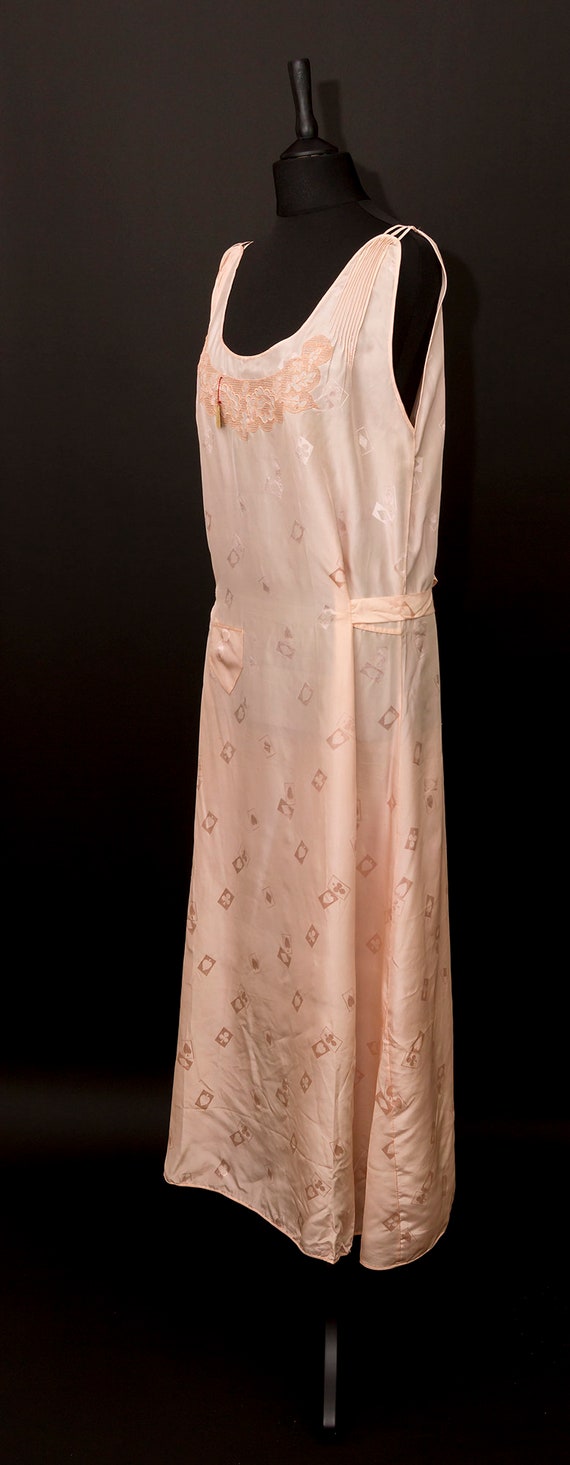 Unworn With Tag 1920s Silk Midi Length Nightgown,… - image 3