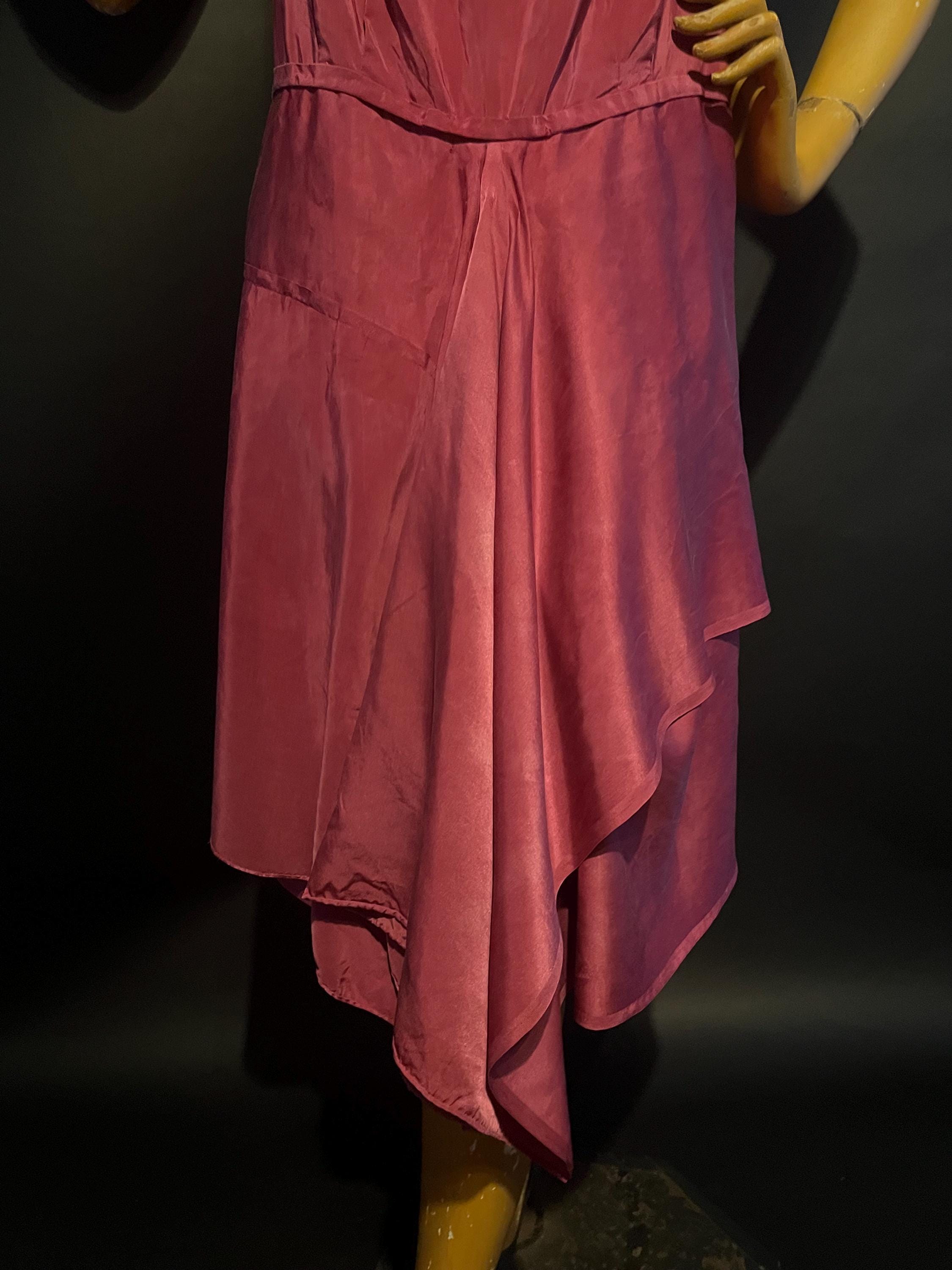 1920s Raspberry Pink Draped Dress, Possibly Dance Dress, Incredible ...