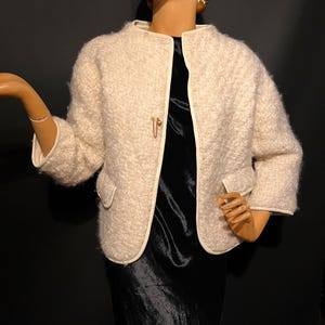 Collarless Wool Coat - Etsy