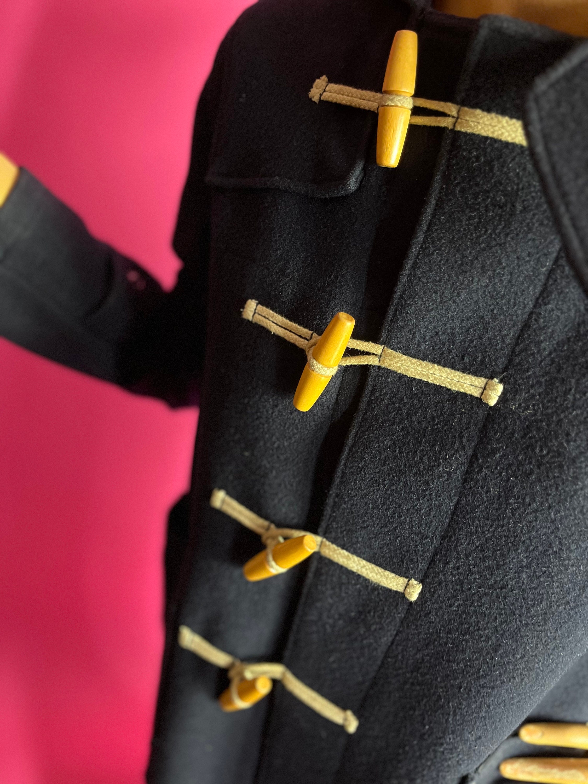 ジャケット・アウター 1950's Vintage  Navy Duffle Coat 1940's Sewing Pattern: Men's Duffle Coat with Hood - Chest
