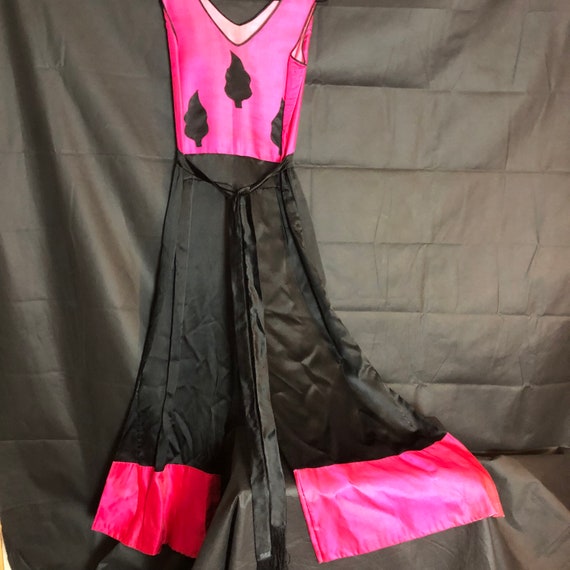 Rare 1930s Satin Beach Lounging Pyjamas Jumpsuit,