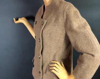 Rare 1960s Couture Simonetta et Fabiani Short Coat Jacket, Wool