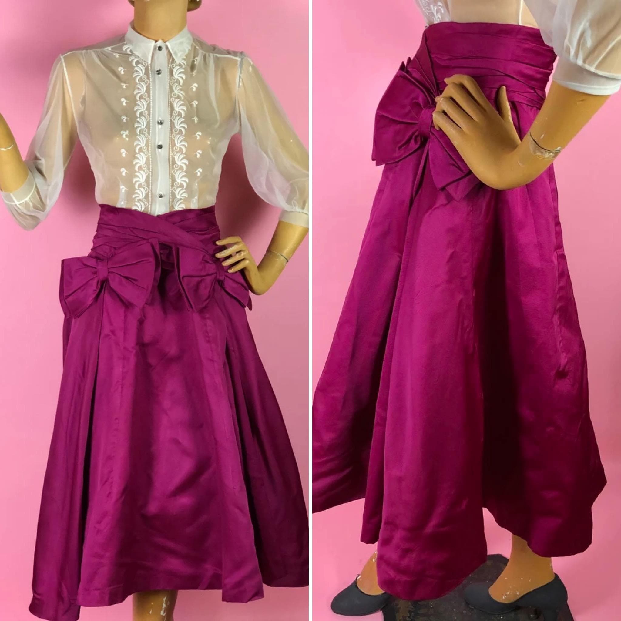 Bubble Taffeta Culottes ベージュ ミストレアス 1950s Italian Tailor