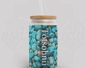 Frosted Glass Turquoise