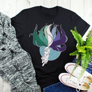 Gay Man Pride Shirt, Gay Men Flag Pride Gift, LGBT T-shirt, Gay Male Pride Month Festival Tee, Tops, Blue Flag Furry Fox Kitsune Japan Anime