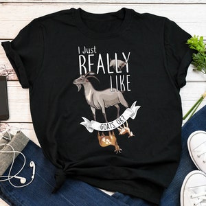 Funny Goat Shirt, Women Men, Goat Lover Gift, Cute Farming T-shirt, Livestock Tshirt, Goat Mom Dad, Farmer Clothing, Dairy, Pet Goat, Pink